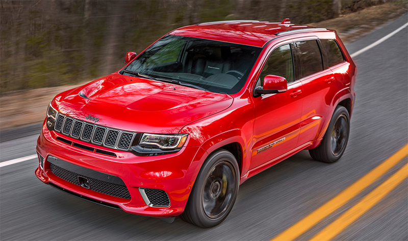 Illustration for article titled The Hellcat-Powered 2018 Jeep Trackhawk Is Quicker 0-60 Than The Alfa GiuliaÂ